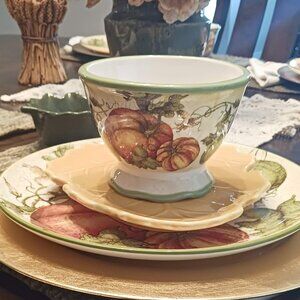 Pier 1 Harvest Garden soup/cereal bowls,  *Retired* set of four